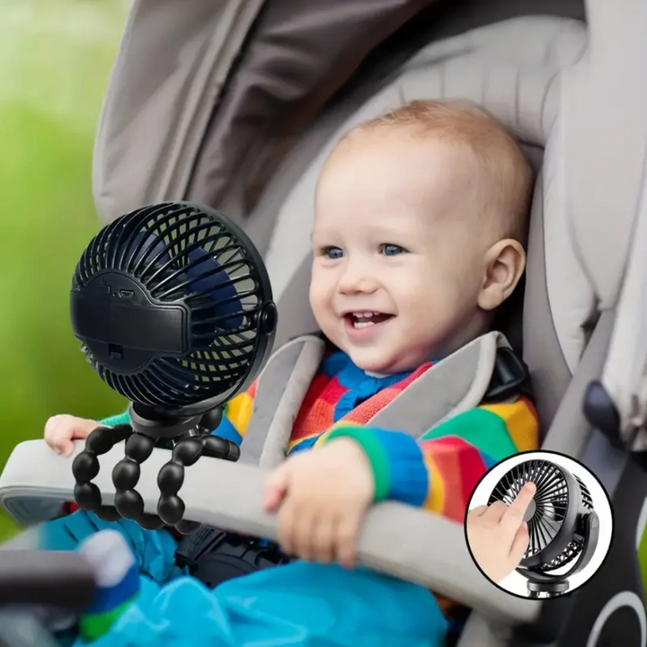 Kinderwagen Ventilator | Kühlung unterwegs an warmen Sommertagen