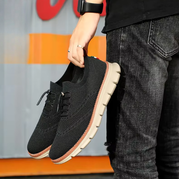 Noah Laufschuhe | Flache Low-Top Herrenschuhe mit Rundzehen-Design