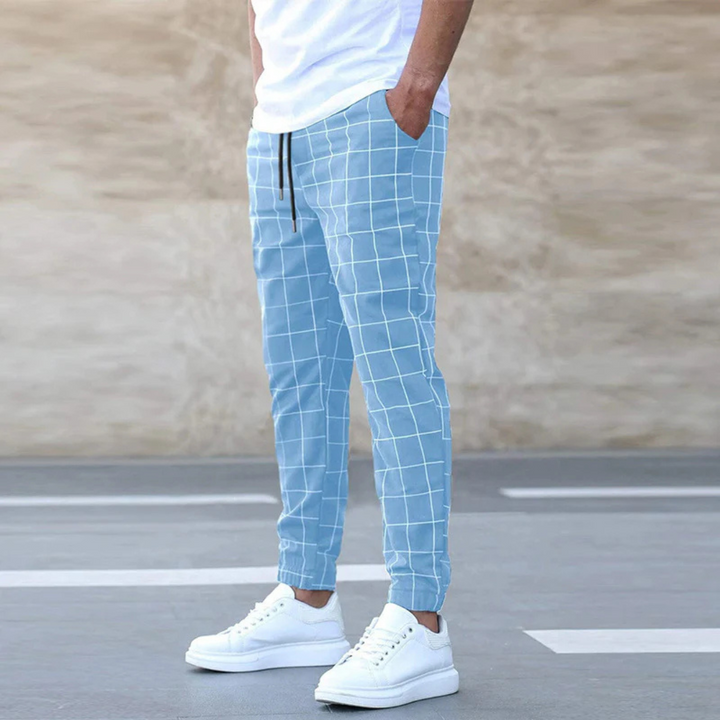 Chinohose für Freizeit - Casual Slim Fit Stretch Alltagshose für Herren