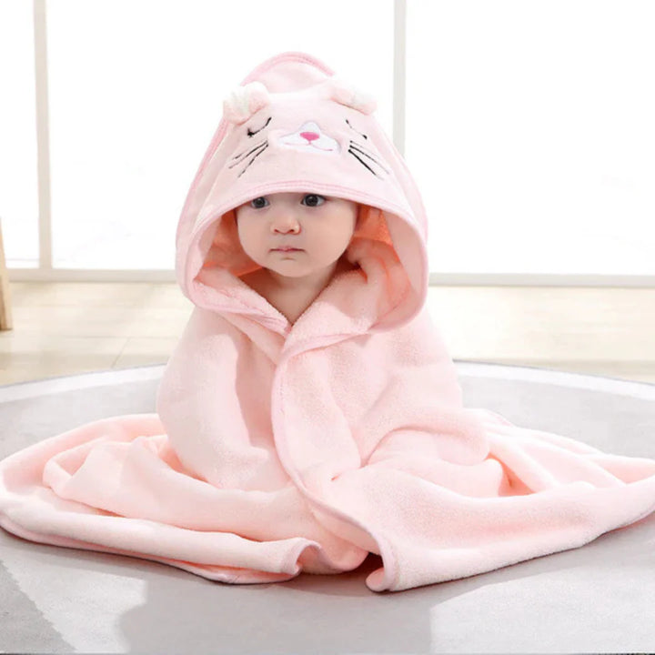 Baby Badcape | Weiches Badehandtuch für Babys