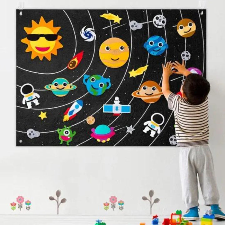 Universe Filzboard | DIY Interaktives Weltraum-Filzboard