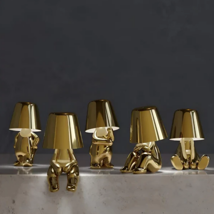 Thinker Designer-Lampe | Kabellose LED-Tischleuchte mit Touch-Dimmer