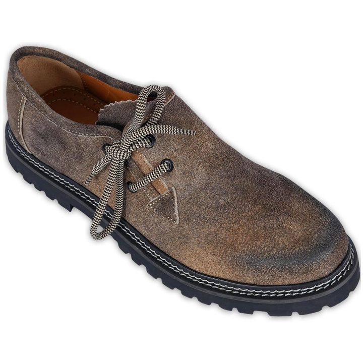 Dieter Oktoberfest Haferlschuhe | Premium Trachten-Halbschuhe aus Wildlederlook für Herren