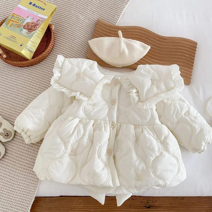 Sweet Baby-Strampler | Weicher und warmer gepolsterter Baby-Strampler mit Schleife