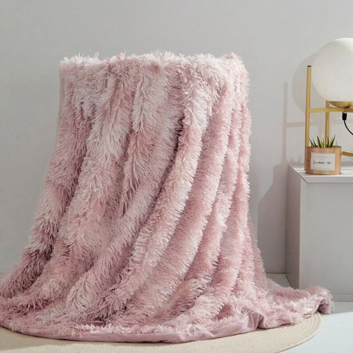 Flauschige Kunstpelz-Wohndecke | Ultraweiche Kuscheldecke mit doppelseitiger Textur