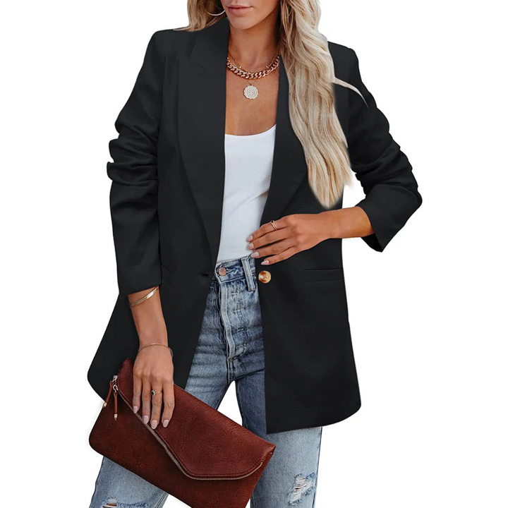 Blazer für den Herbst - Oversized Blazer mit Taschen für Damen
