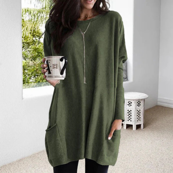 Strickkleid für den Herbst - Stilvolle Lange Pullover-kleid für Damen