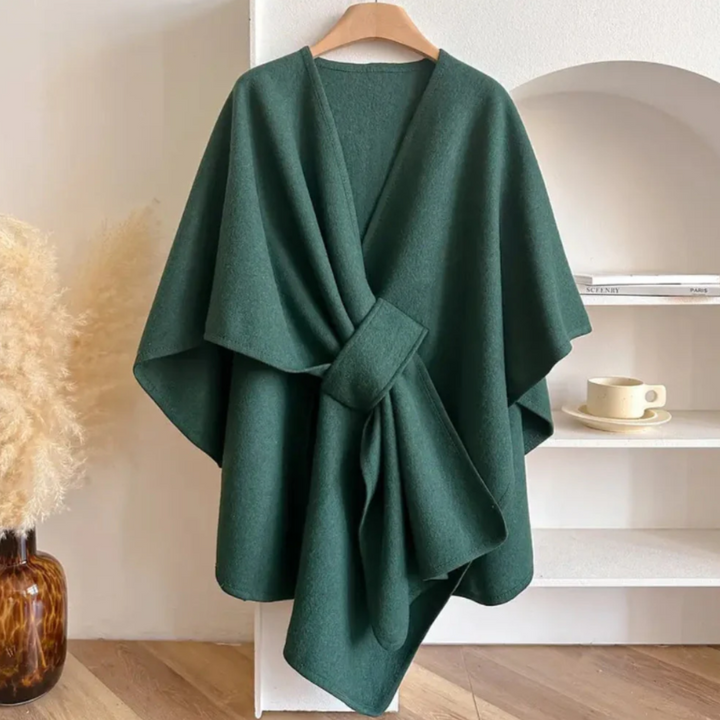 Luxuriöser Poncho Damen | Winddichter eleganter Shawl-Mantel für Herbst