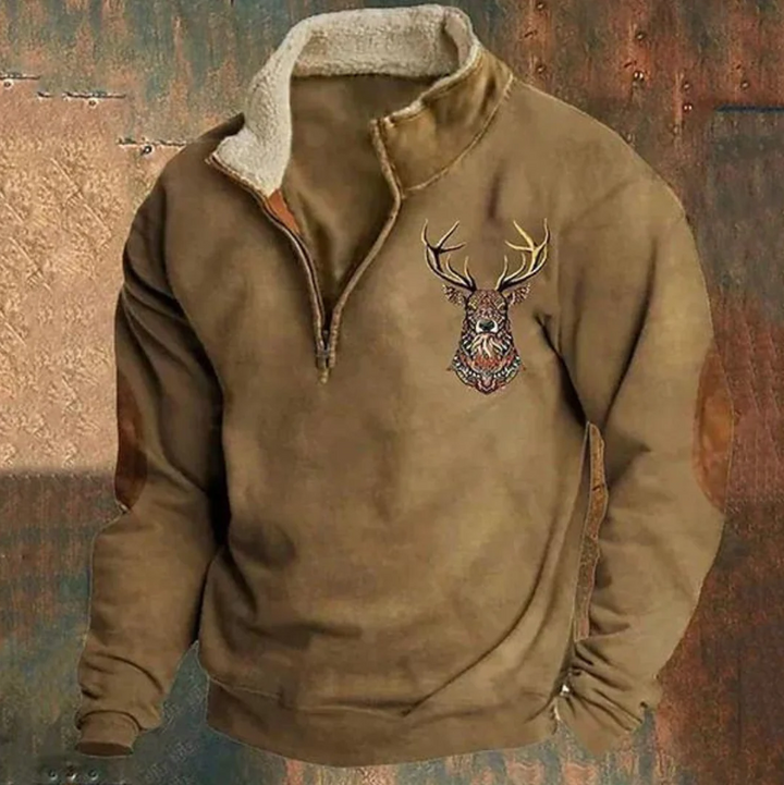 Herren Outdoor Pullover | Wärmender Viertel Zip-Up für kalte Tage