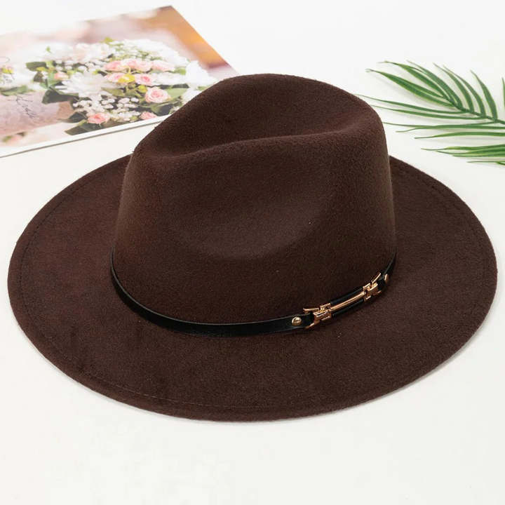 Anja Damenhut Oktoberfest | Eleganter Damen Filzhut mit Metallband