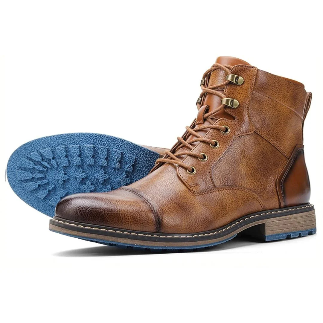 Andreas Lederstiefel Oktoberfest | Robuste Herren Stiefel im Vintage-Style