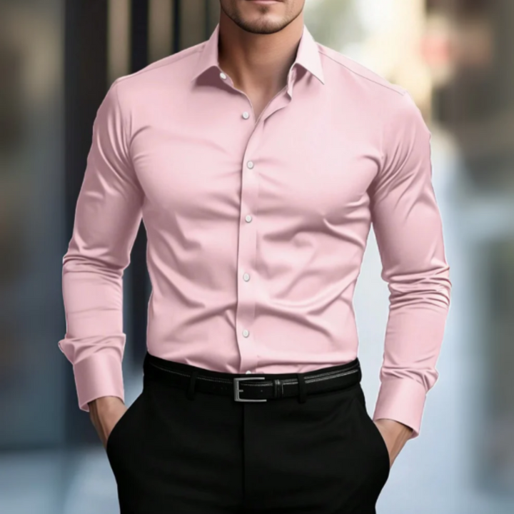 Hemd für Herren - Slim Fit Sommer-Businesshemd mit Stretch
