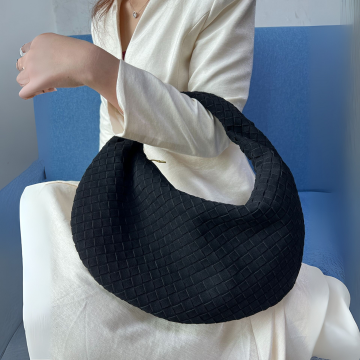 Mia Ledertasche | Geflochtene Damen Sommertasche für den Alltag