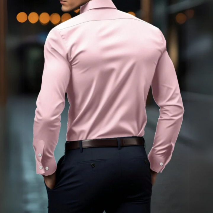 Hemd für Herren - Slim Fit Sommer-Businesshemd mit Stretch