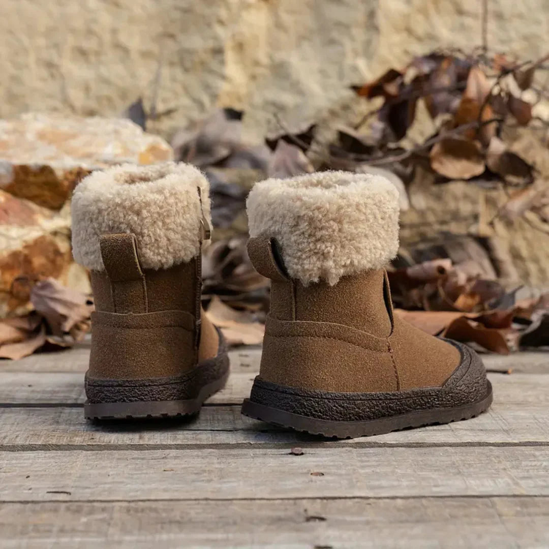 Fleecy Antirutsch Stiefel | Warme gefütterte Winterstiefel für Kinder