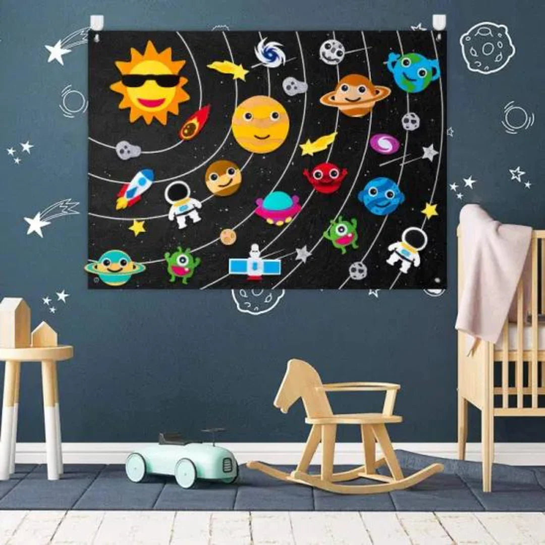 Universe Filzboard | DIY Interaktives Weltraum-Filzboard