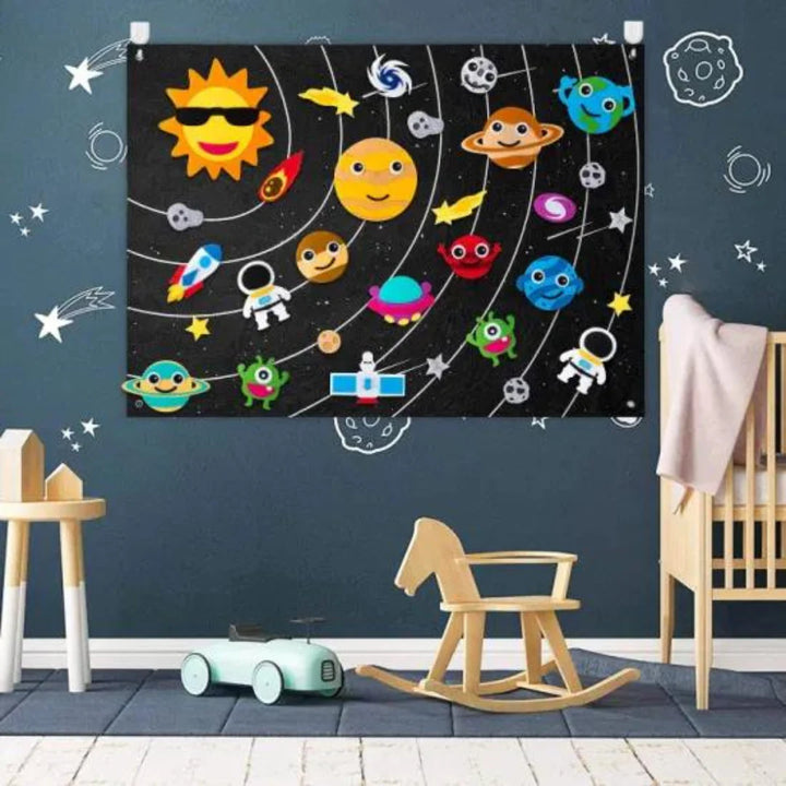Universe Filzboard | DIY Interaktives Weltraum-Filzboard