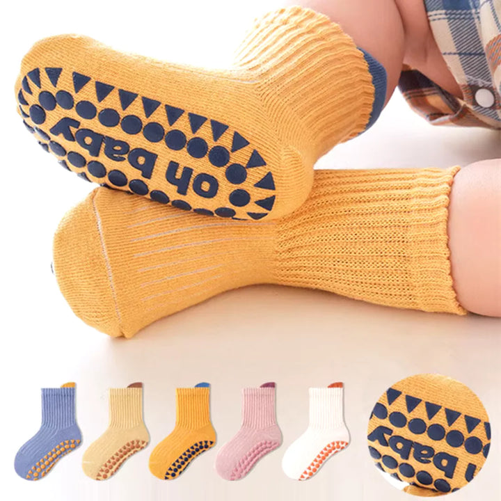 Anti-Rutsch Socken | Niedliches 3er-Set Anti-Rutsch-Socken für Kinder