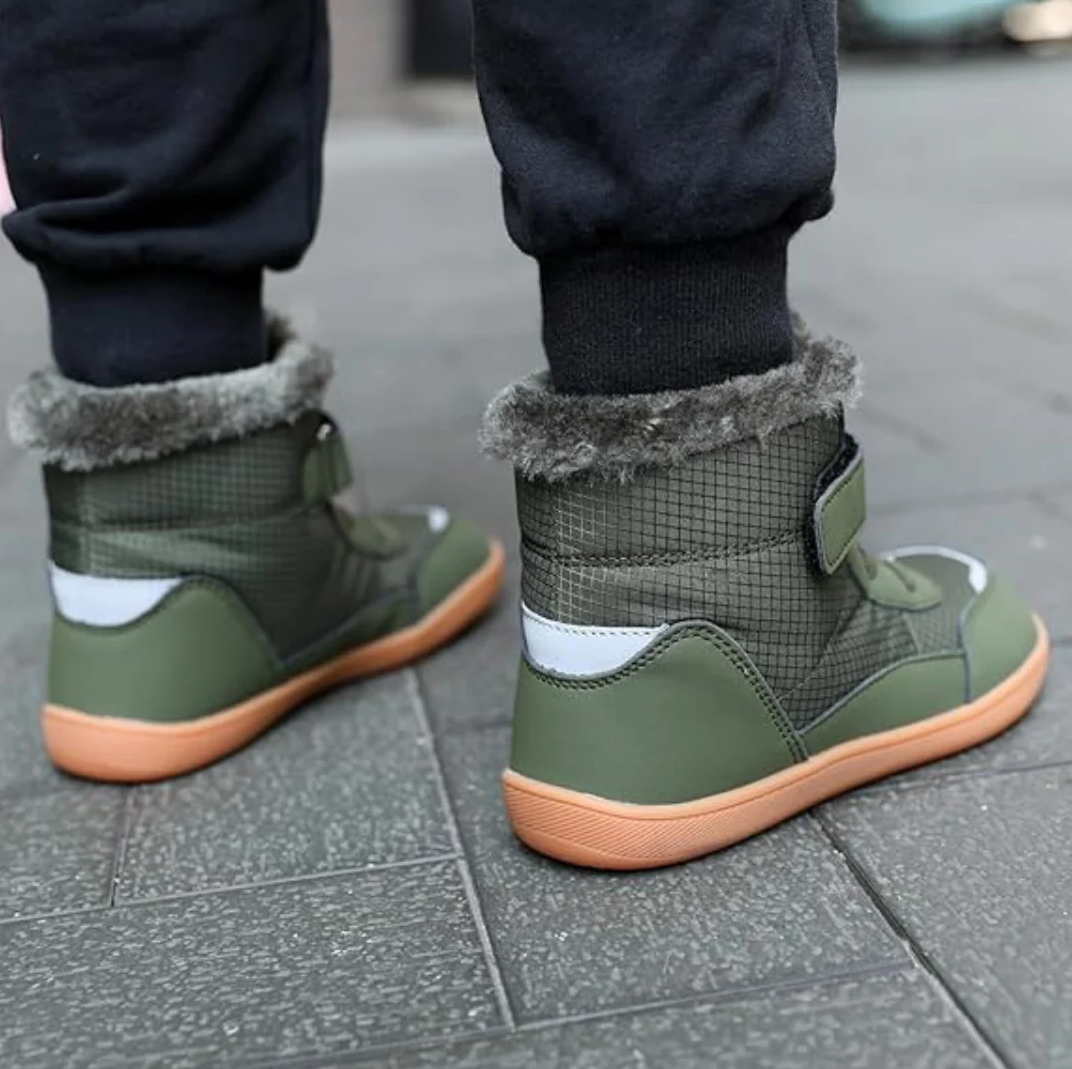 Kinder Winter-Barfußschuhe | Warm & rutschfest für kalte Tage (3–15 Jahre)