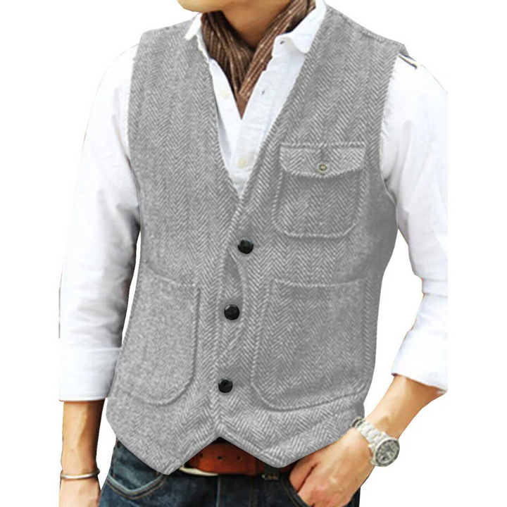 Alexander Tweedweste Oktoberfest | Elegante Herren Weste im Vintage-Style