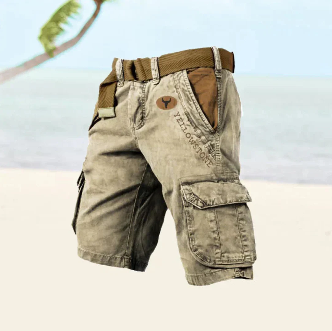 Herren Cargo Shorts | Leichte Sommer-Outdoor Shorts mit sechs Taschen
