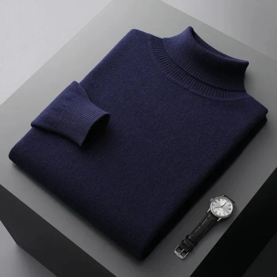 Rollkragenpullover für den Herbst - Premium Kaschmir-Pullover für Herren