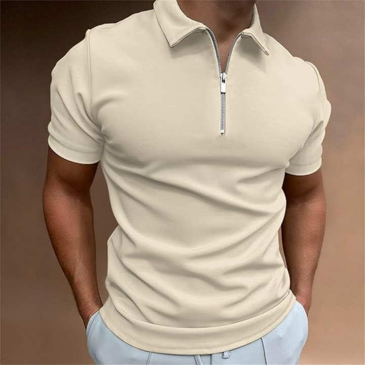 Hugos Polo | Sommerliches Herren-Poloshirt mit Reißverschluss