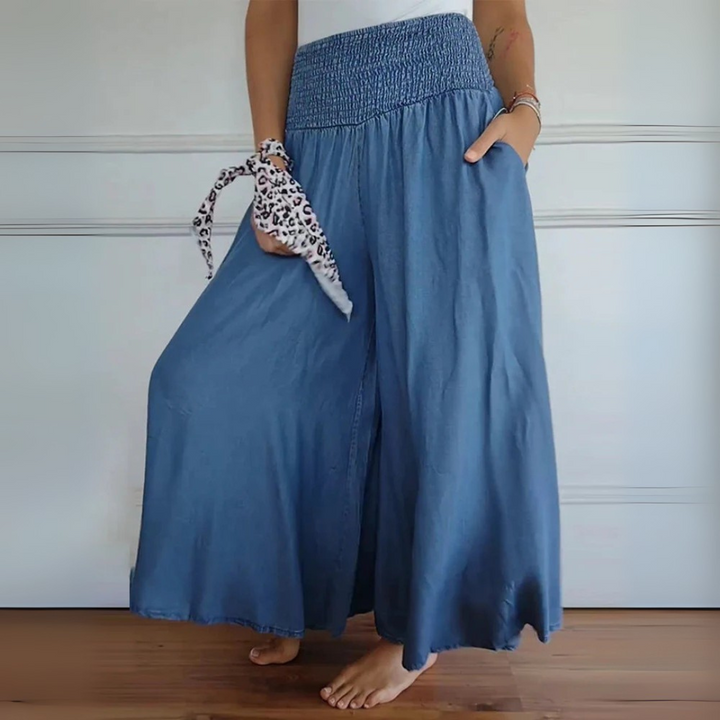 Gisela Palazzo-Hose | Bequeme Weite-Hosen mit High-Waist für Frauen