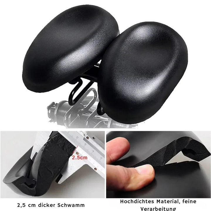 Noseless Fahrradsattel | Bequemer Komfortsitz für lange Sommerfahrten