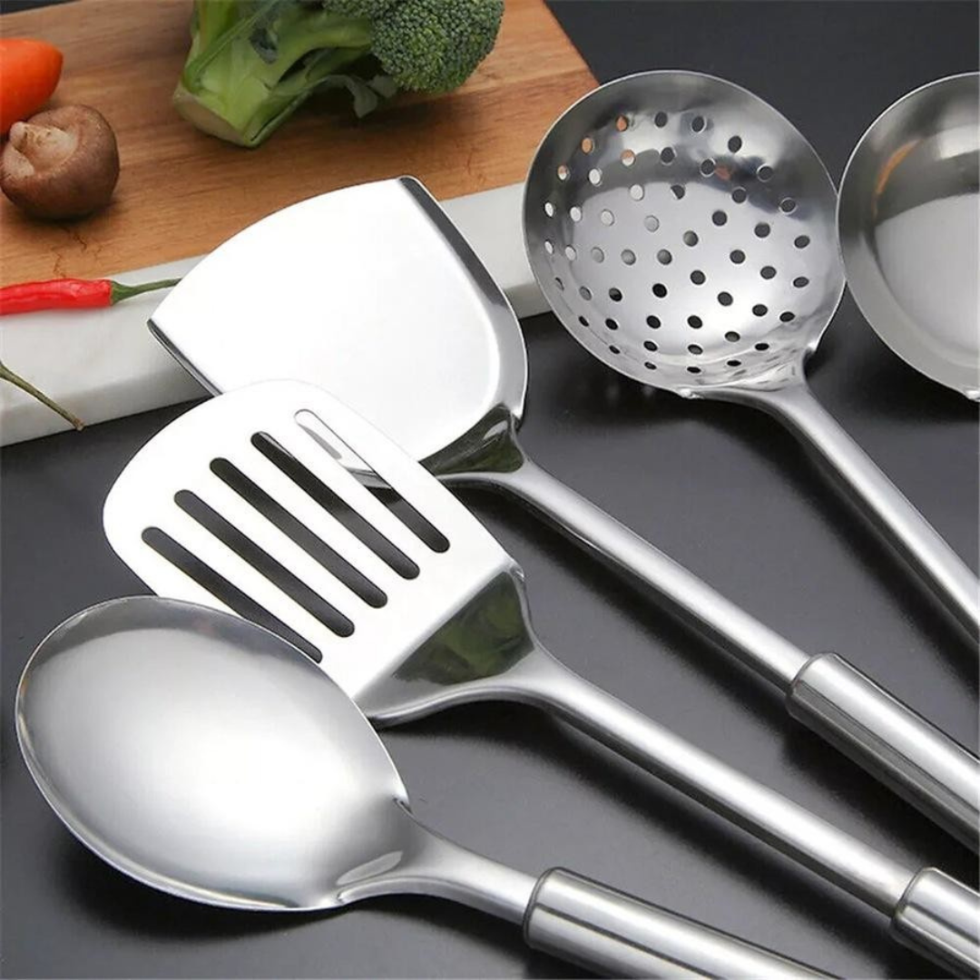 Premium Edelstahl Küchenutensilien | 5-teiliges Kochbesteck Set