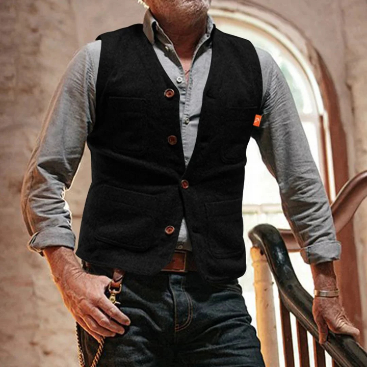 Matthias Strickweste Oktoberfest | Elegante Herren Weste im Casual-Style