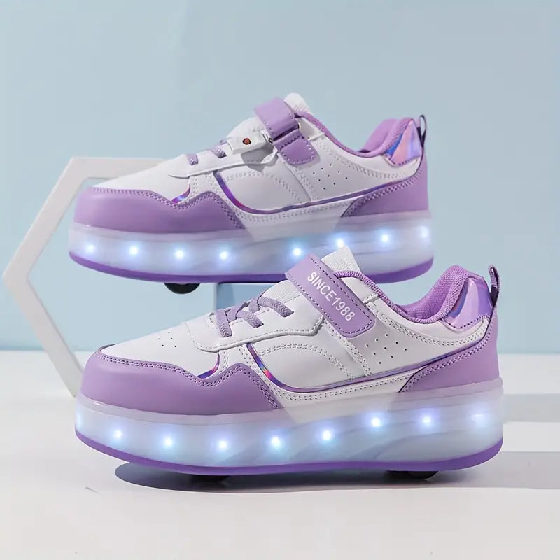 Wielskate Rollschuhe | Beliebte Sneakers mit Rollen und LED-Lichtern