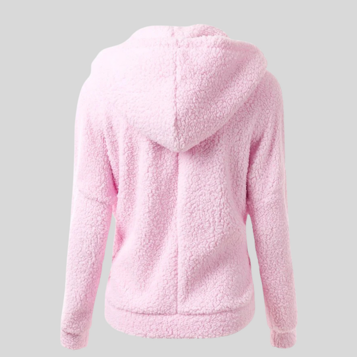 Fleecejacke für den kalte Tage - Warme Fleecejacke mit Kapuze für Damen