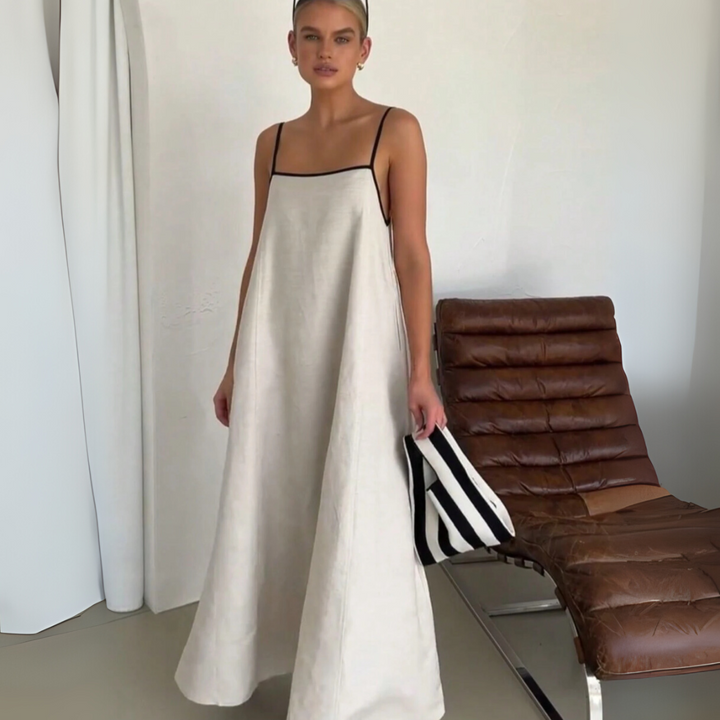 Charlotte Maxikleid | Elegantes Trägerkleid in Midi-Länge für Frauen