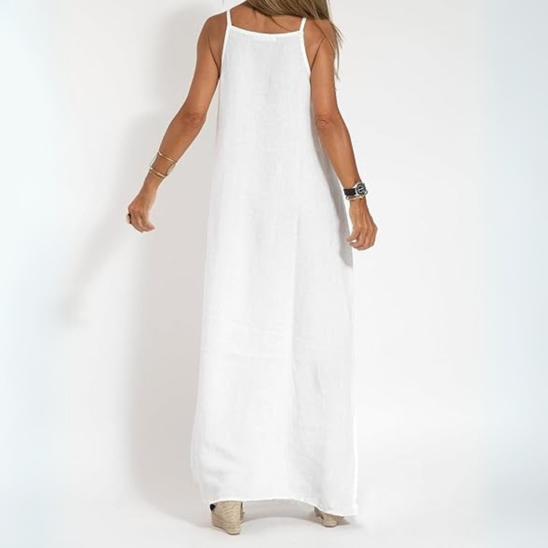 Elena Träger-Kleid | Elegantes Maxikleid mit Neckholder für Frauen
