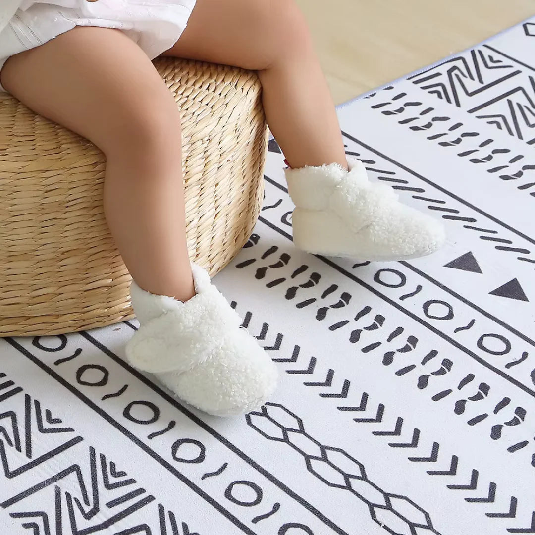 Teddy Hausschuhe | Warm gefütterte Kinderhausschuhe gegen kalte Füße