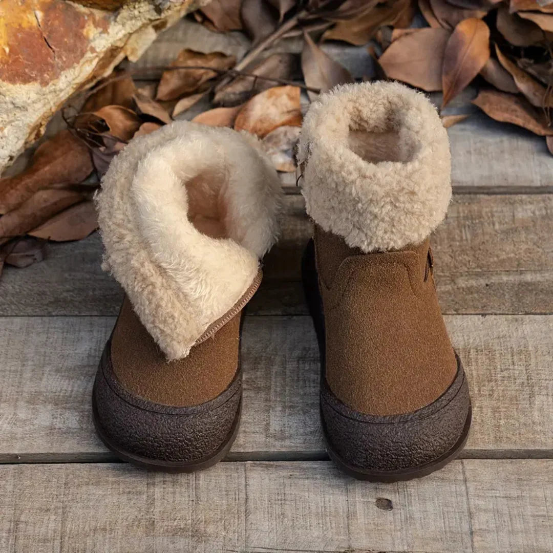 Fleecy Antirutsch Stiefel | Warme gefütterte Winterstiefel für Kinder