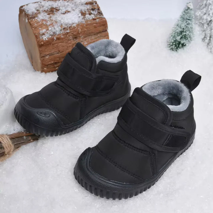 Schneestiefel | Warme Kinder-Barefoot-Sneaker mit Futter und Klettverschluss