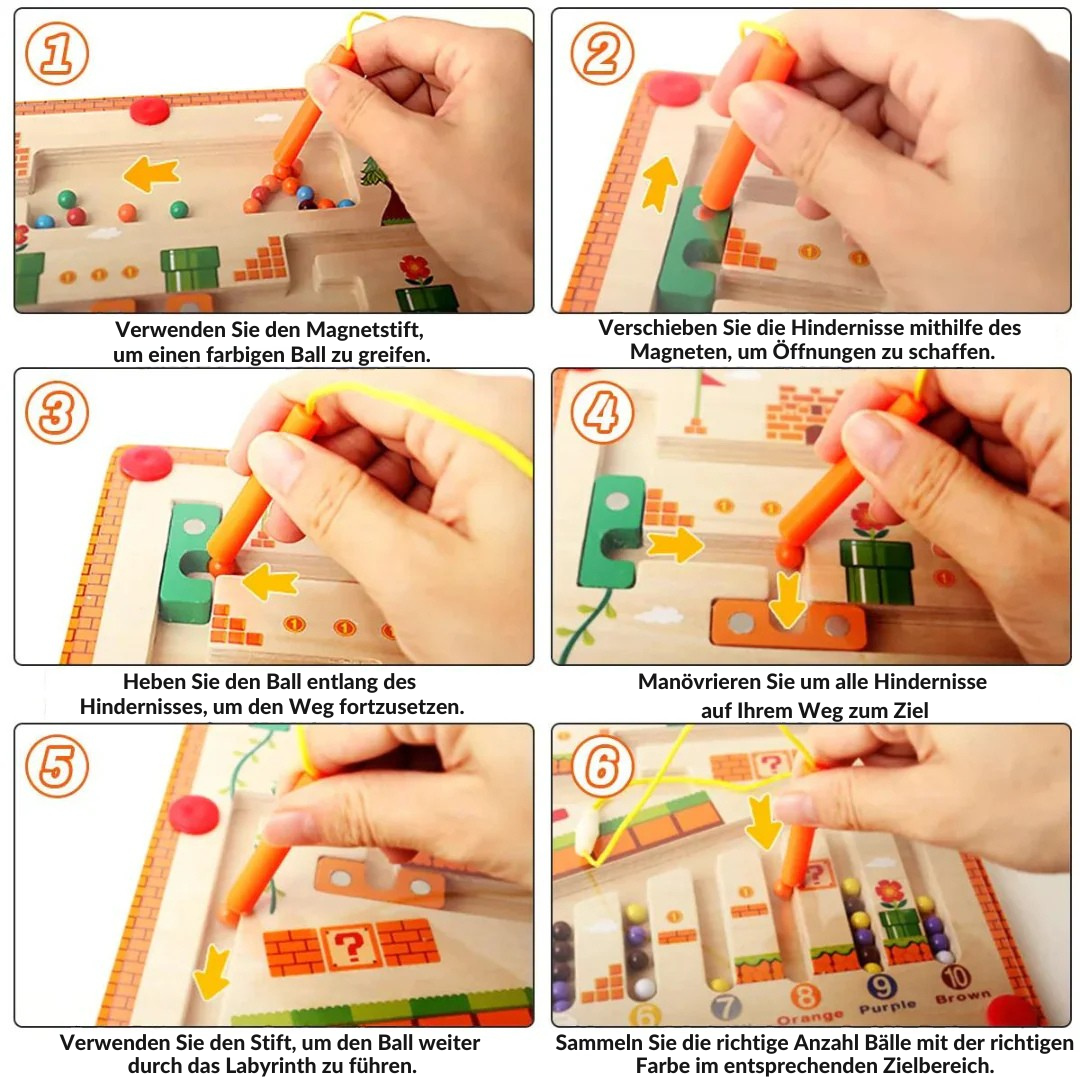 Magnetisches Labyrinth-Brettspiel