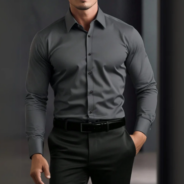 Hemd für Herren - Slim Fit Sommer-Businesshemd mit Stretch