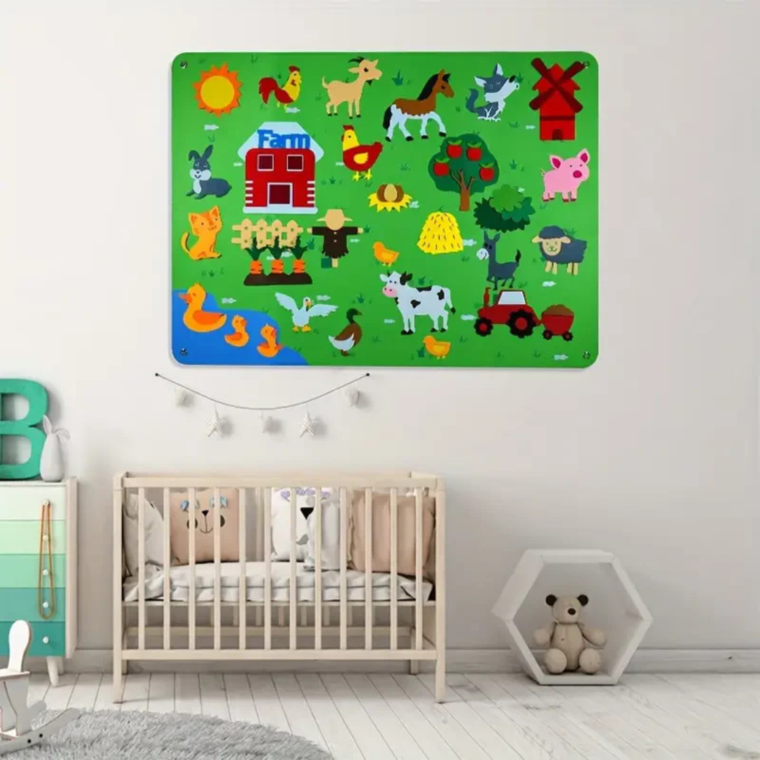 DIY Filzspieltafel für Kinder