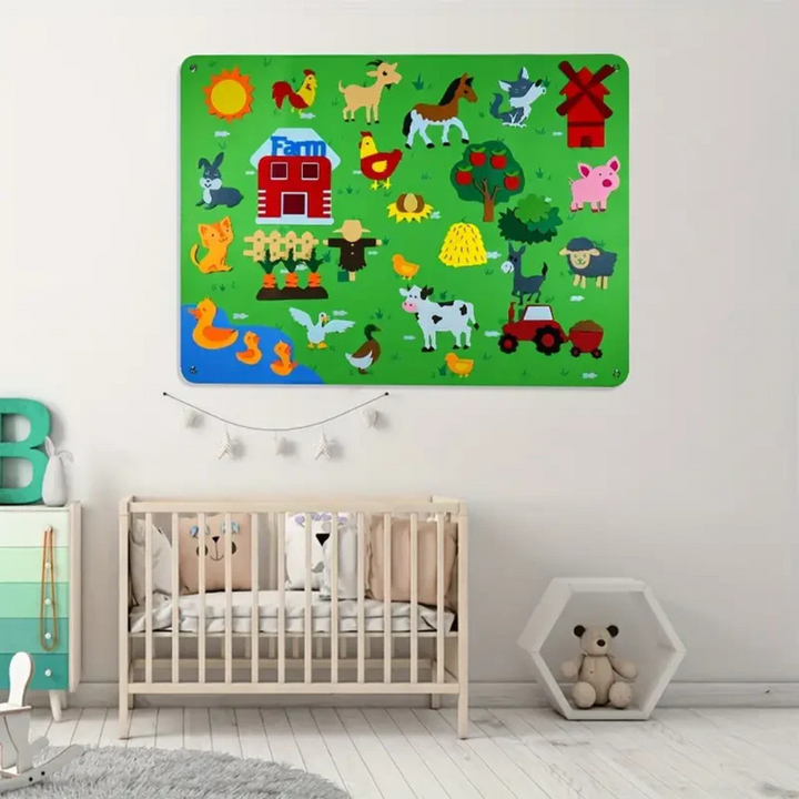 DIY Filzspieltafel für Kinder