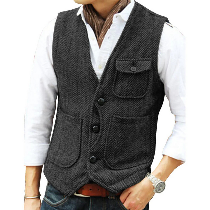 Alexander Tweedweste Oktoberfest | Elegante Herren Weste im Vintage-Style