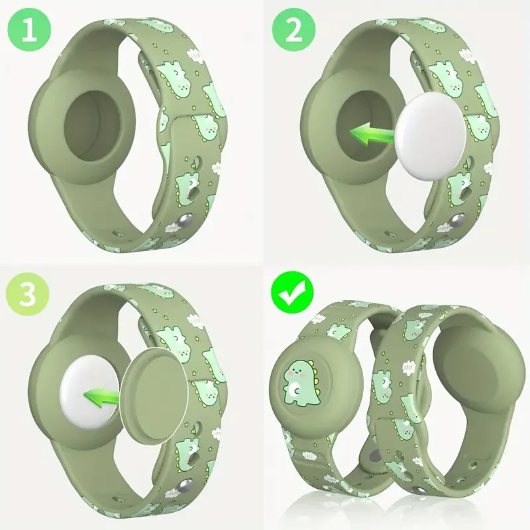 Dino AirTag Armband