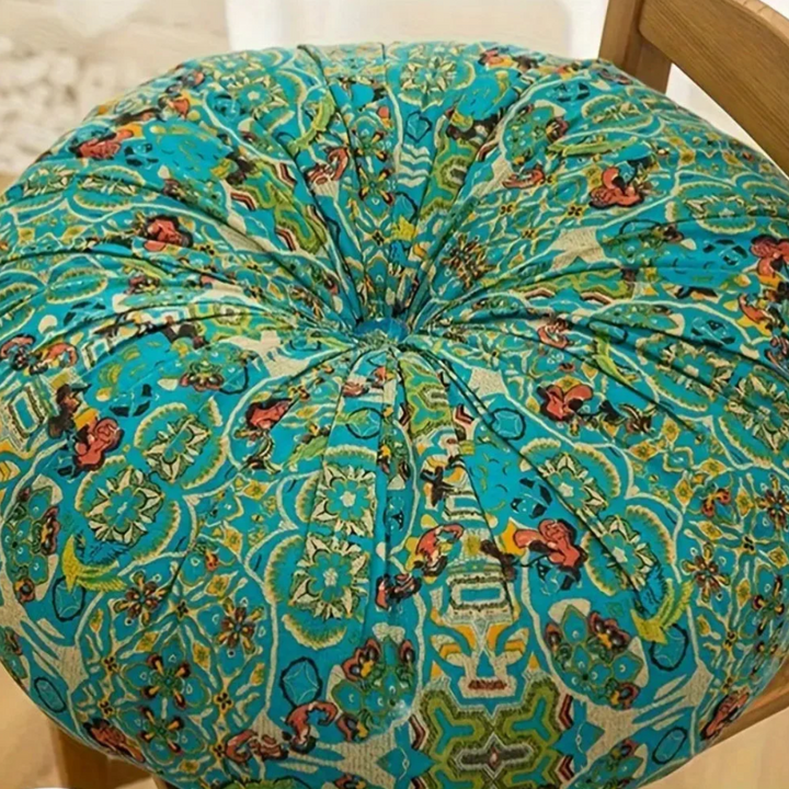 Marokkanisches Plüsch-Meditationskissen | Premium Bodenkissen mit Boho-Design für Entspannung