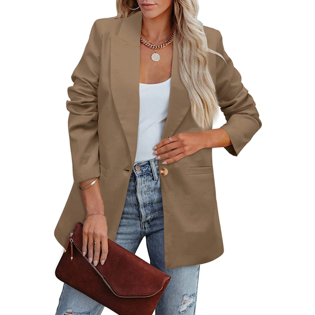 Blazer für den Herbst - Oversized Blazer mit Taschen für Damen