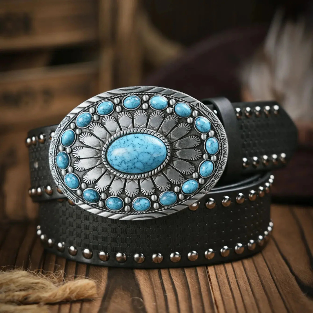 Gisela Trachtengürtel | Western-Style Ledergürtel für Frauen