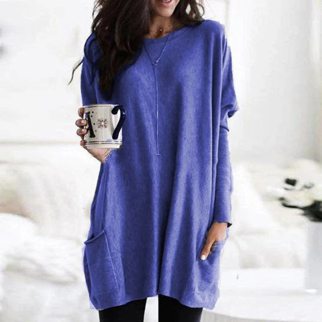 Strickkleid für den Herbst - Stilvolle Lange Pullover-kleid für Damen