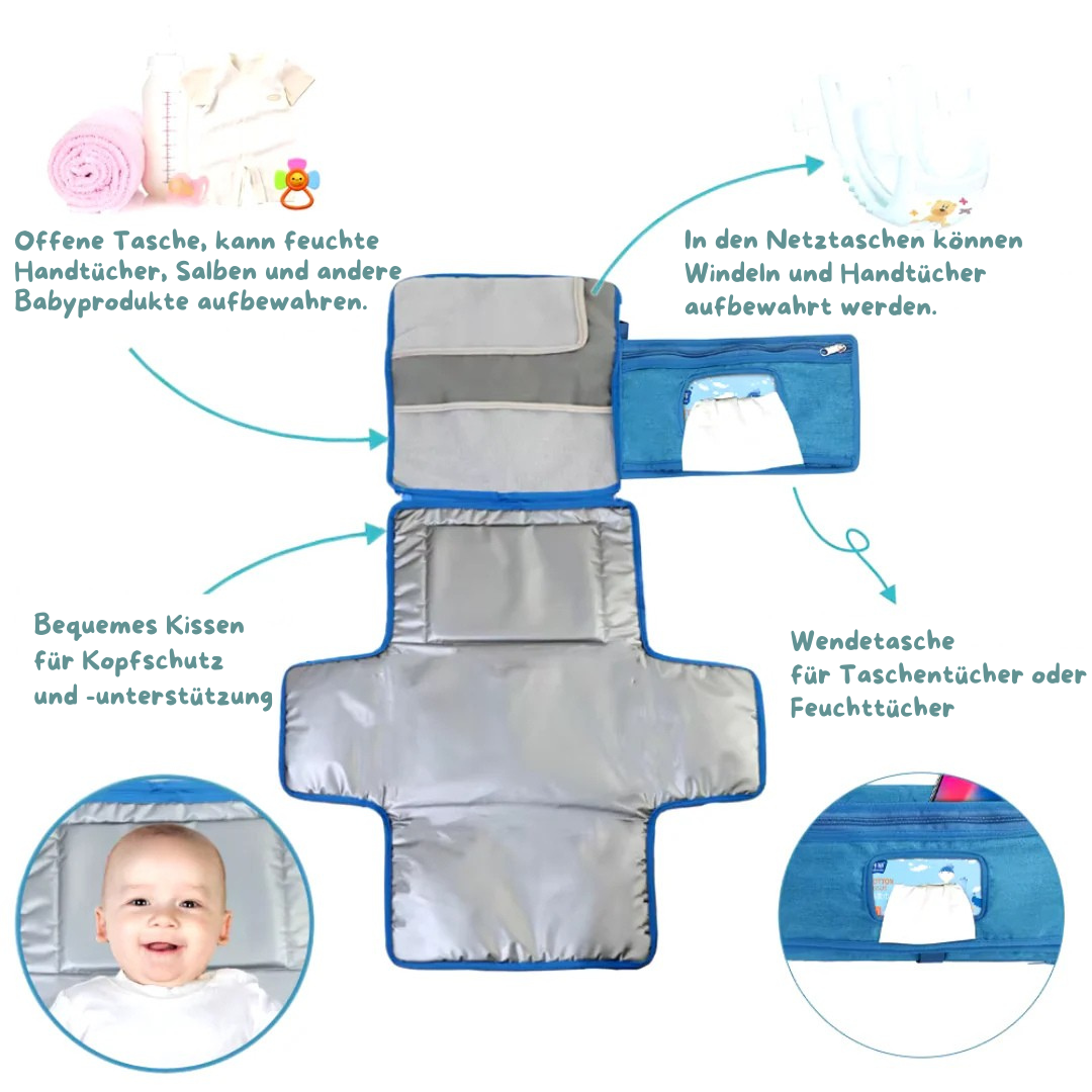 Wickelpad | Tragbares Wickelpad für unterwegs