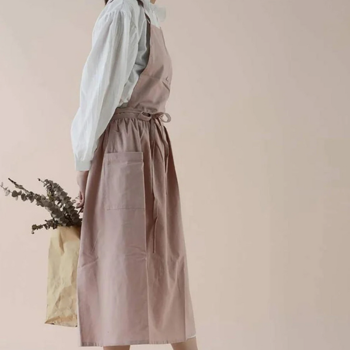 Praktische und stilvolle Baumwollschürze mit Taschen